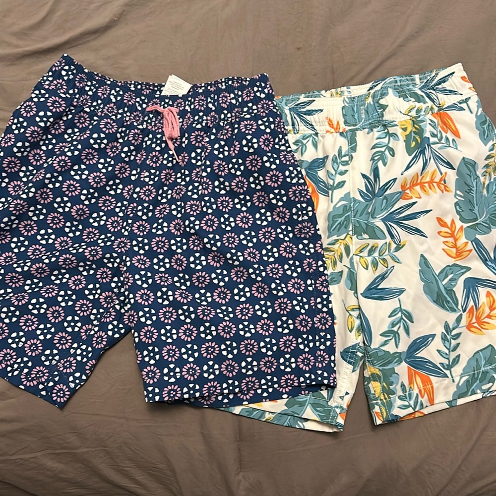 2 pairs Jcrew swim trunks